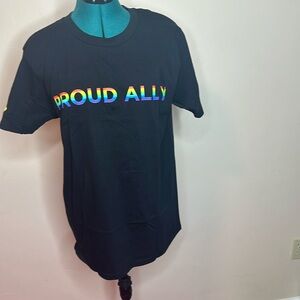 rue21 Short Sleeve Black Shirt Size L